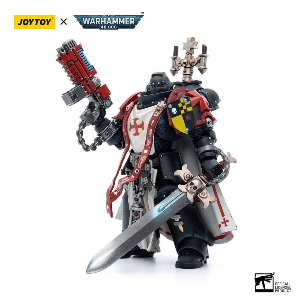Warhammer 40k Action Figure 1/18 Black Templars Sword Brethren Brother Lombast 12 cm