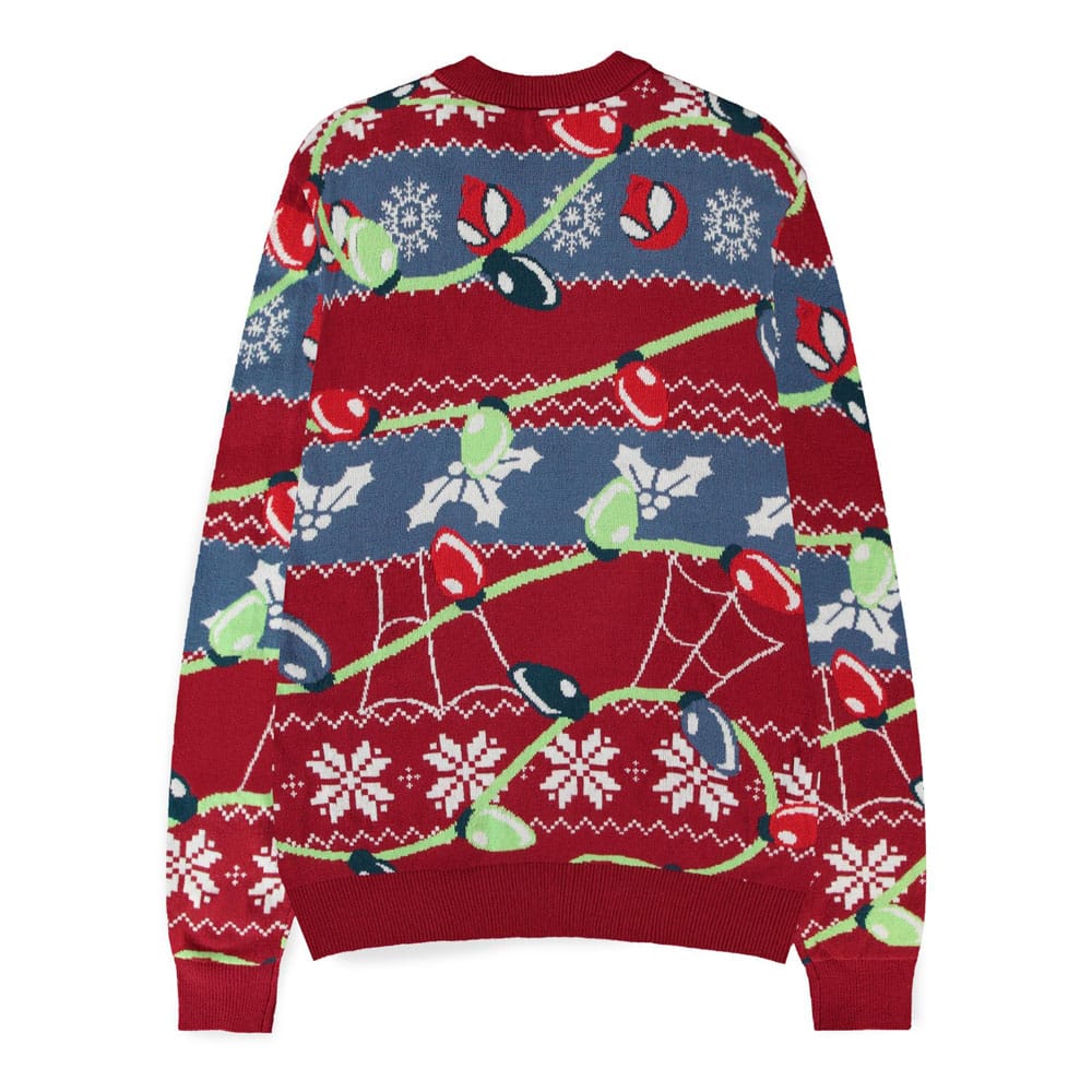 Spider-Man Sweater Swing into the Holidays (Christmas Jumper) Size S