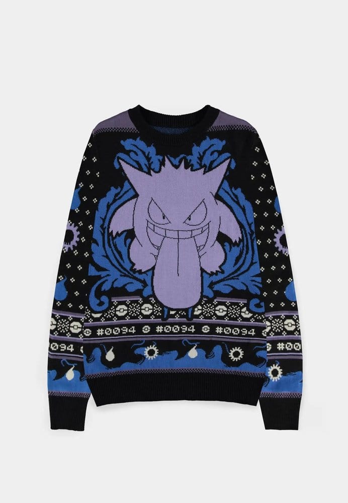 Pokémon Christmas Sweater Gengar Size XL