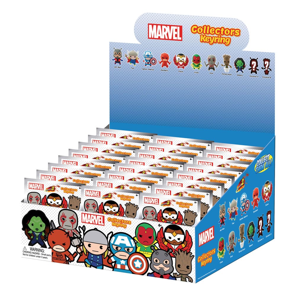 Marvel 3D PVC Bag Clips Series 2 Display (24)