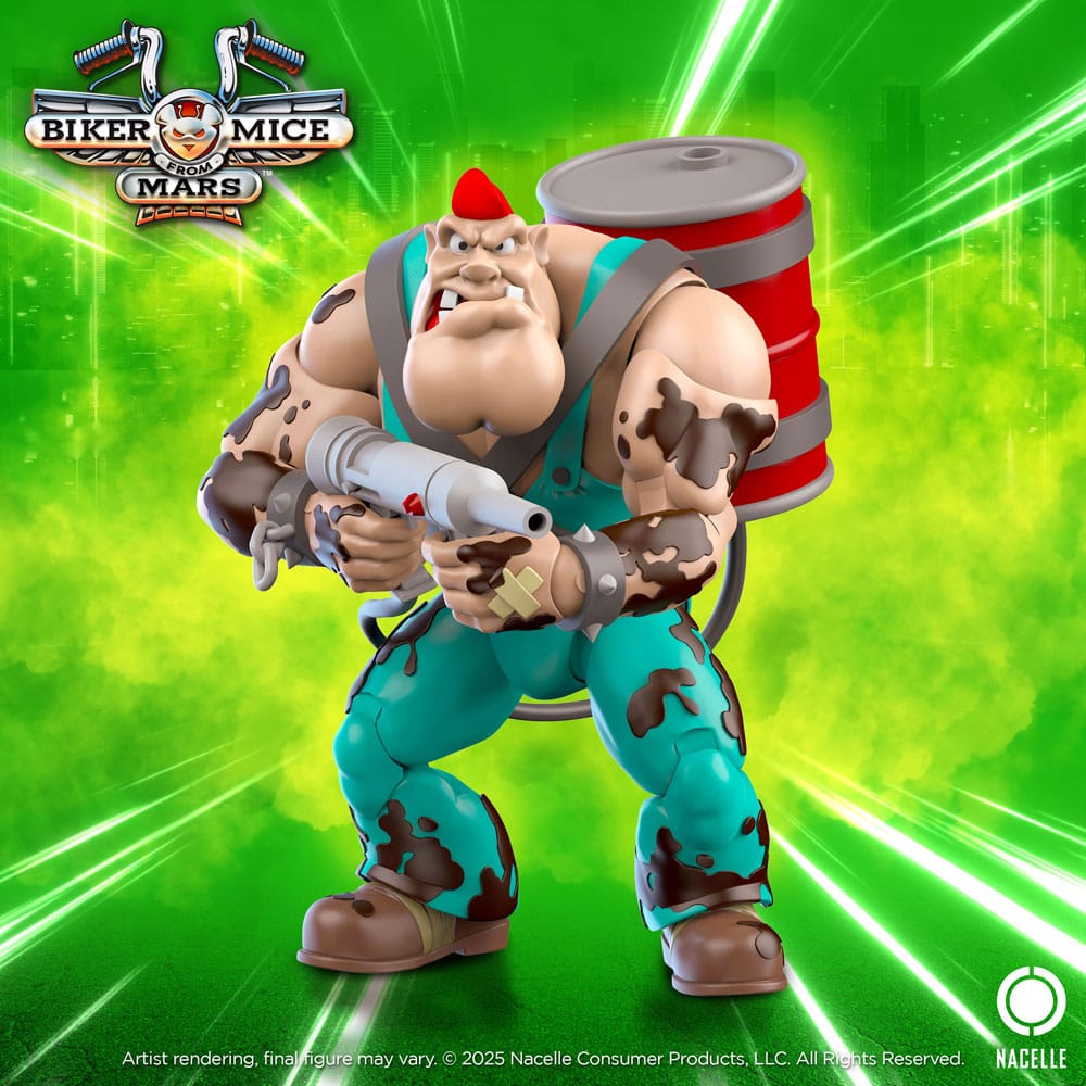 Biker Mice From Mars Action Figure Greasepit 23 cm