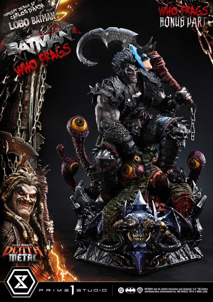 Dark Nights: Death Metal Museum Masterline Statue 1/3 Lobo Batman: Batman Who Frags Deluxe Bonus Version 81 cm