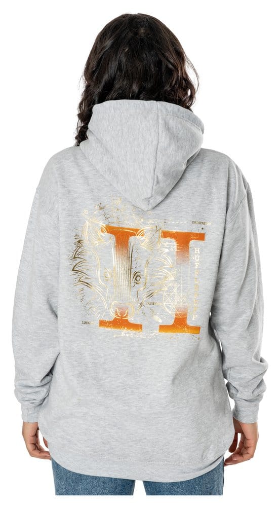 Harry Potter Hooded Sweater Hufflepuff Zodiac Size XXL