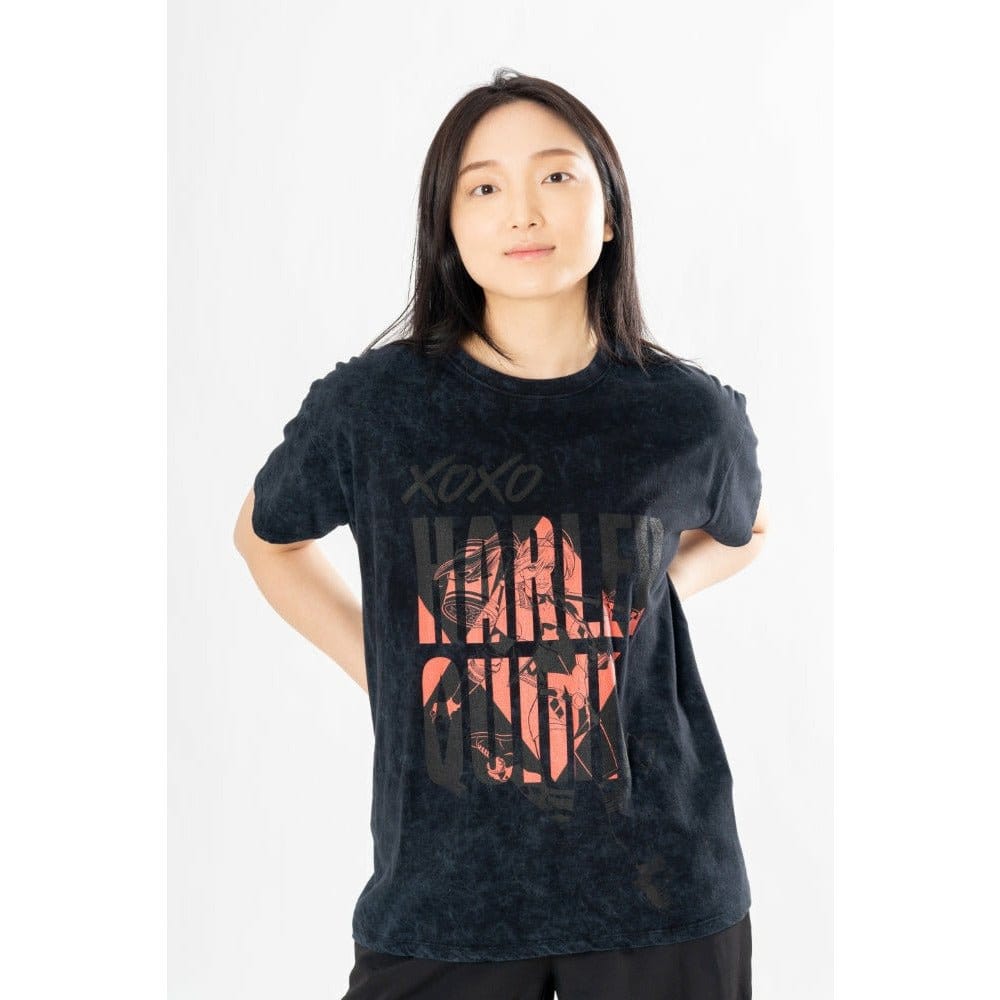 DC Comics T-Shirt Harley Quinn Acid Wash Xoxo Size XXL