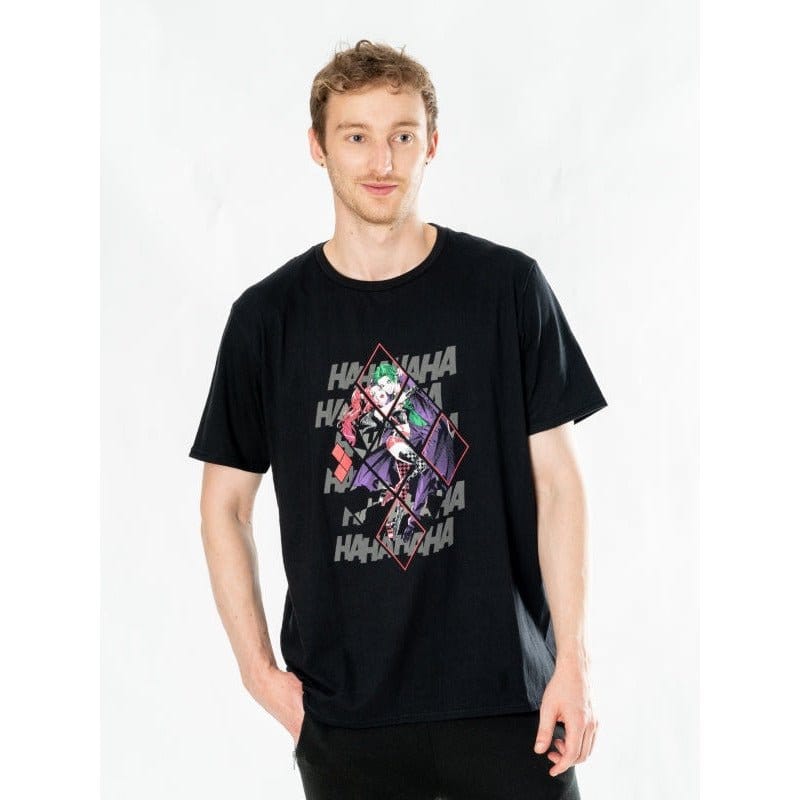 DC Comics T-Shirt Harley Quinn Joker Diamond Size M