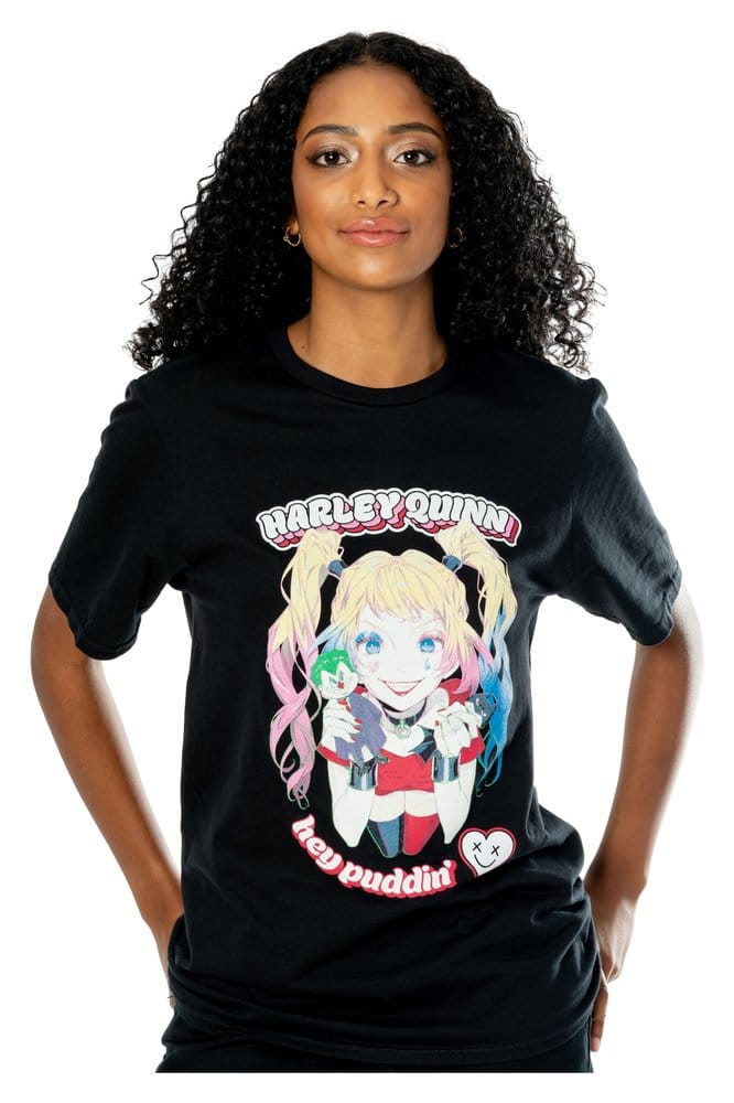 DC T-Shirt Harley Quinn Anime Puddin' Size L