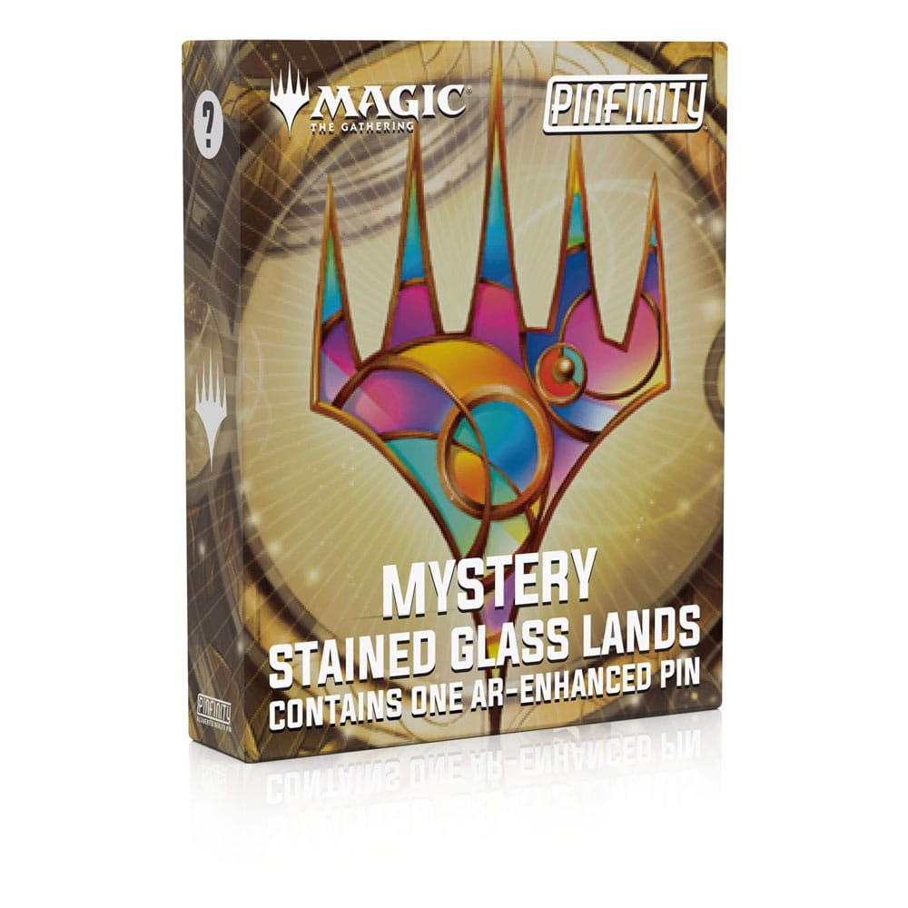 Magic: The Gathering Pins Blind Box Mystery Stained Glass Lands Assortment (10)