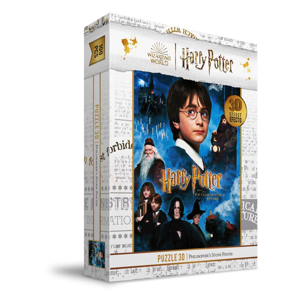 Harry Potter Jigsaw Puzzle with 3D-Effect Philosopher's Stone Poster (100 pieces)
