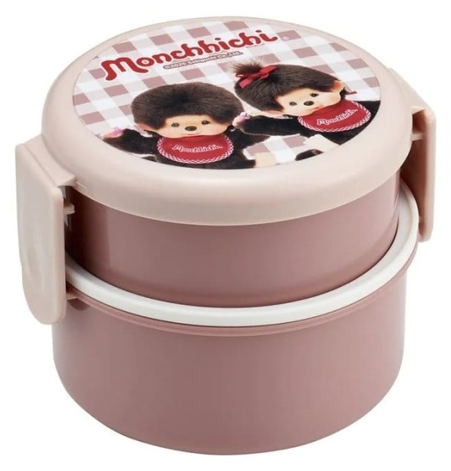 Monchhichi Two Layer Round Shape Lunch Box