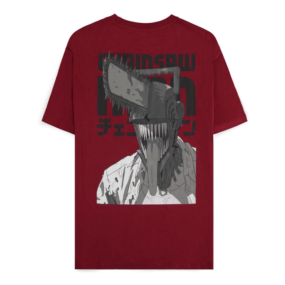 Chainsaw Man T-Shirt Smile Bordeaux Size M