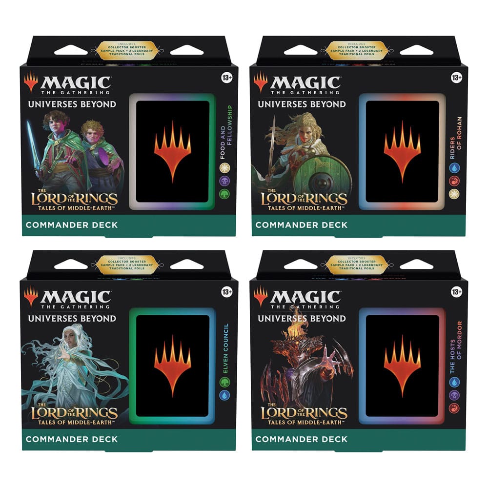 Magic the Gathering Der Herr der Ringe: Geschichten aus Mittelerde Commander Decks Display (4) Englisch