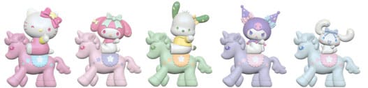 Sanrio Equestrian Series Mini Figures Hello Kitty and Friends 5 cm Blind Box Display (12)