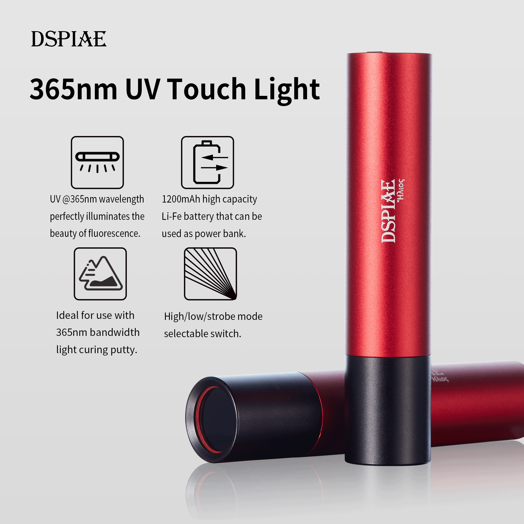 DSPIAE UV-T Purple Flashlight