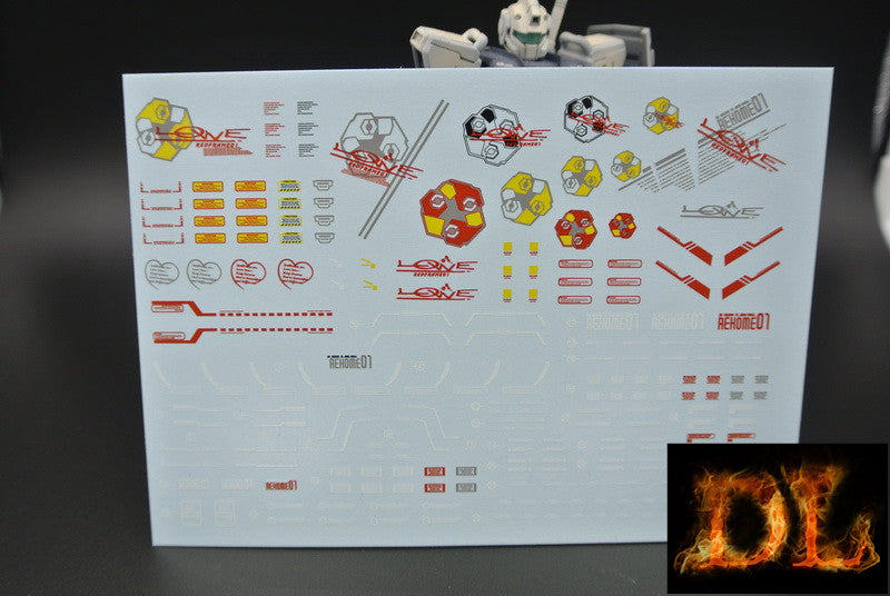 D.L Model Decal - P02 - PG MBF-P02 Gundam Astray Red Frame 1/60