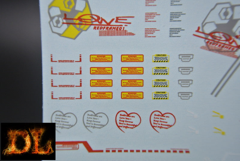 D.L Model Decal - P02 - PG MBF-P02 Gundam Astray Red Frame 1/60