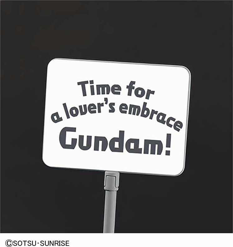 PETIT'GGUY GRAHAM AKER WHITE & PLACARD - gundam-store.dk