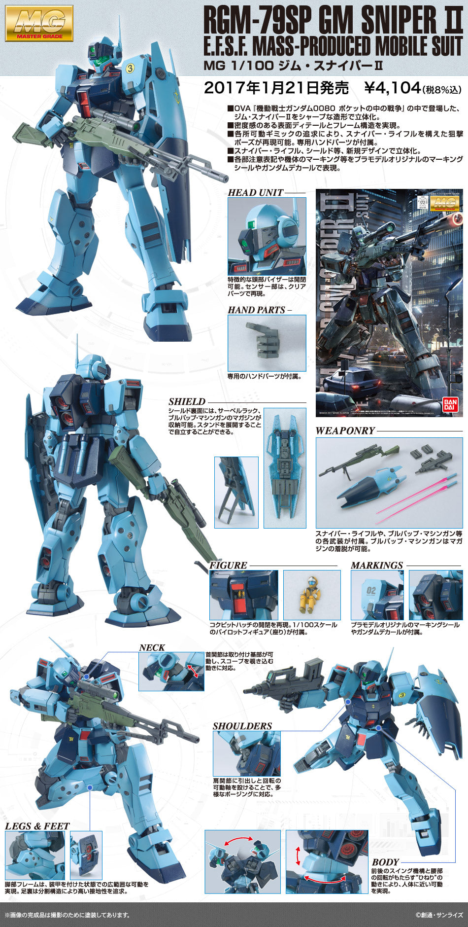 MG RGM-79SP GM Sniper II 1/100