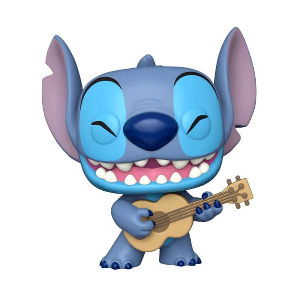 Lilo & Stitch Supergroßer Jumbo POP! Games Vinylfigur Stitch mit Uke 25 cm