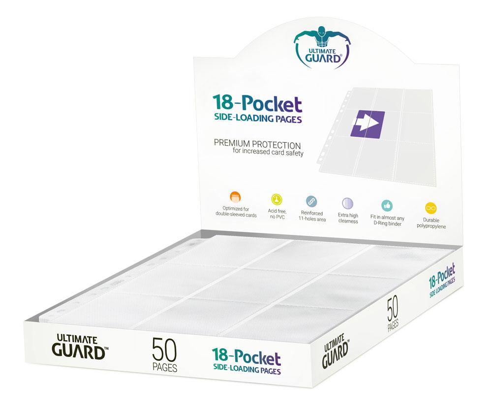 Ultimate Guard 18-Pocket-Seiten, seitlich einladbar, Weiß (50)