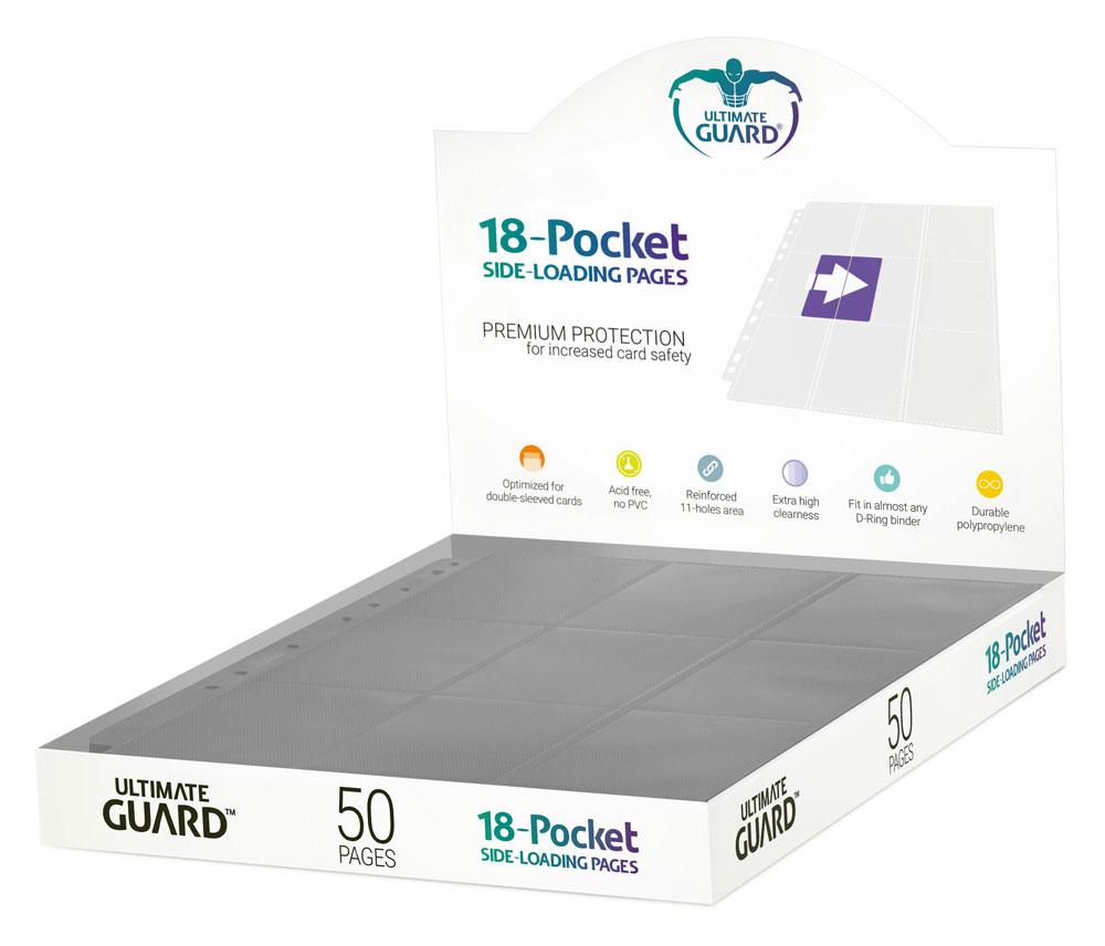 Ultimate Guard 18-Pocket-Seiten, seitlich einladbar, Grau (50)
