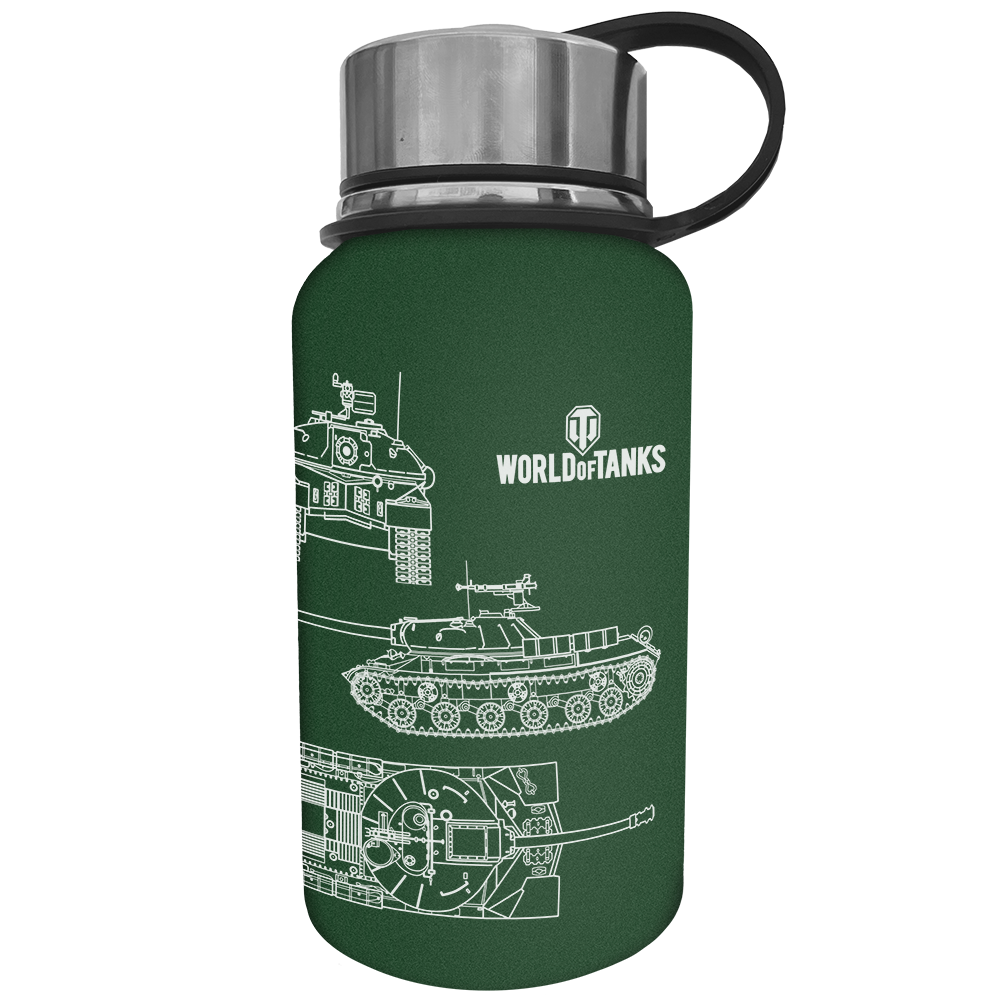 World of Tanks Thermos 650ml green