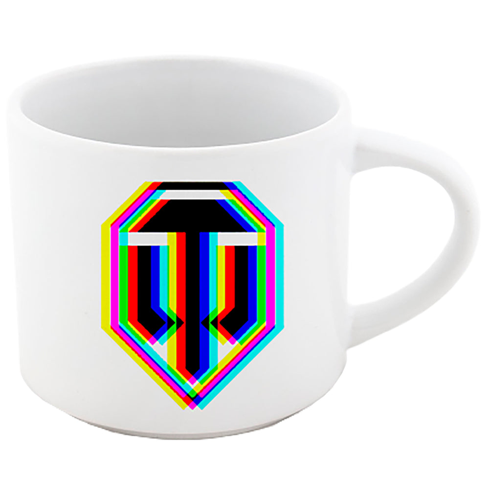 World of Tanks 3D logo ceramic mug white