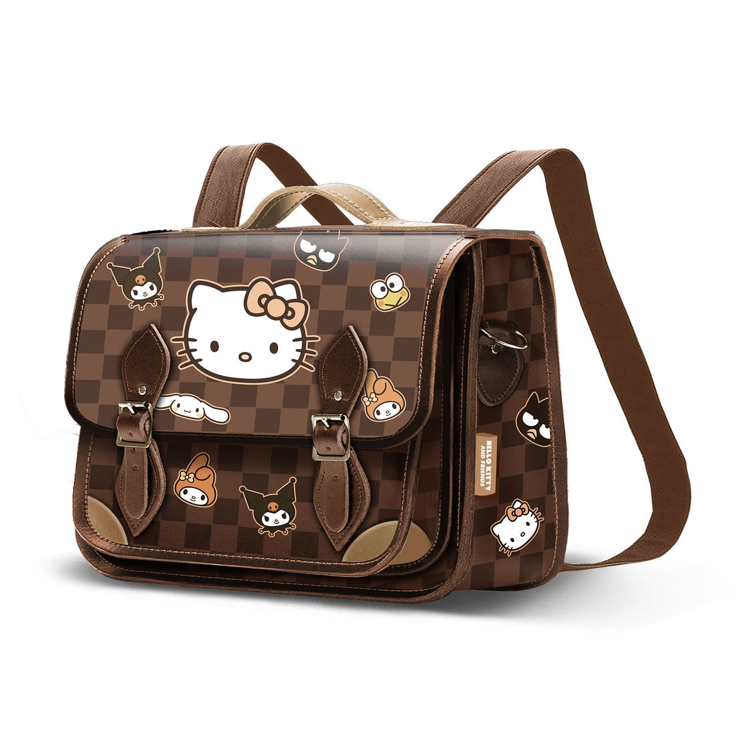HELLO KITTY & Friends - Checkerboard - Convertible Satchel Bag