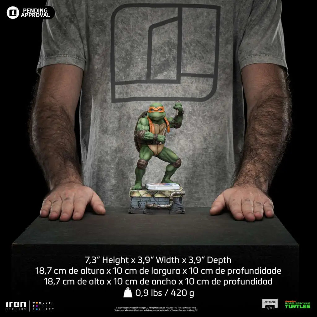 TMNT MOVIE MICHELANGELO 1/10 STATUE