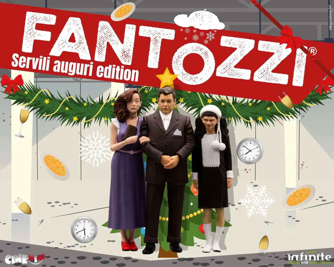 FANTOZZI FAMIGLIA FANTOZZI RAG UGO SERVILI AUGURI EDITION CINEMINI PVC