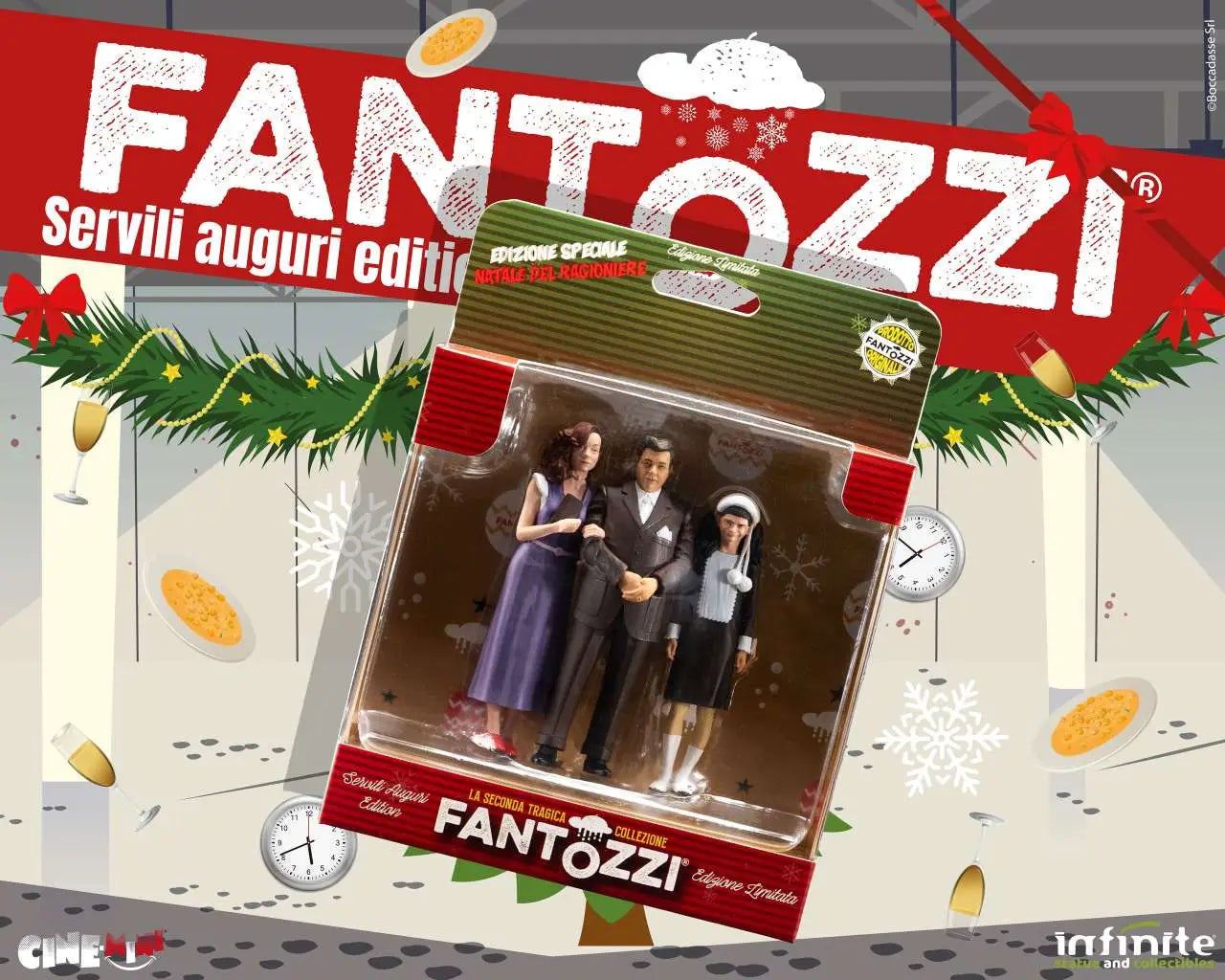 FANTOZZI FAMIGLIA FANTOZZI RAG UGO SERVILI AUGURI EDITION CINEMINI PVC