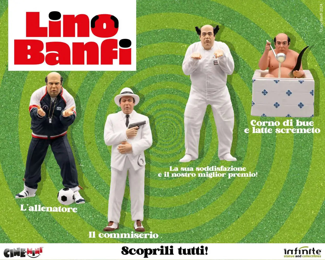 LINO BANFI CORNO DI BUE E LATTE SCREMETO CINEMINI PVC