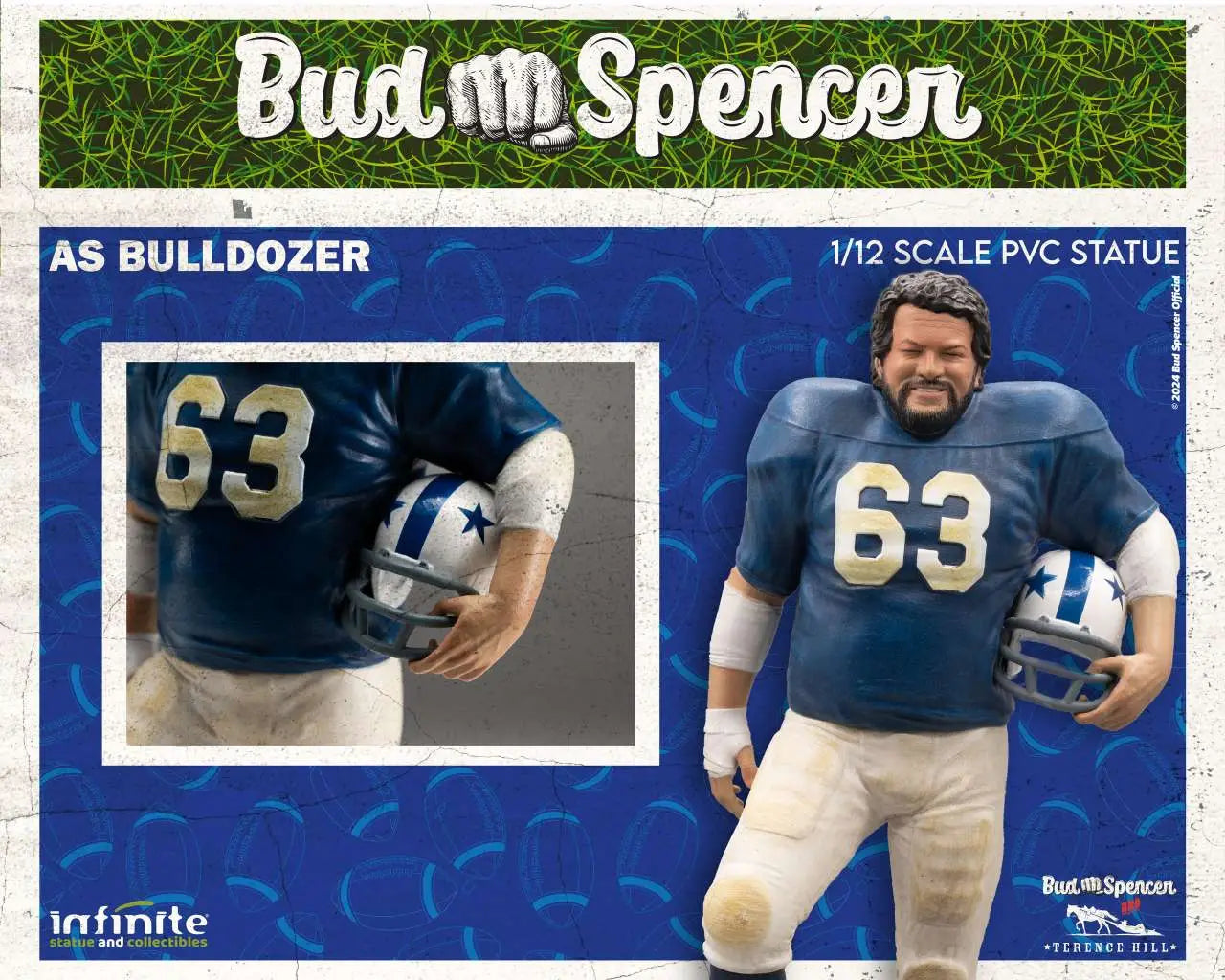 BUD SPENCER AS BULLDOZER 1/12 PVC STATUE