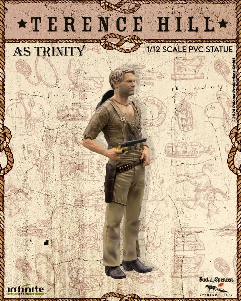 TERENCE HILL AS TRINITY 1/12 PVC STATUE