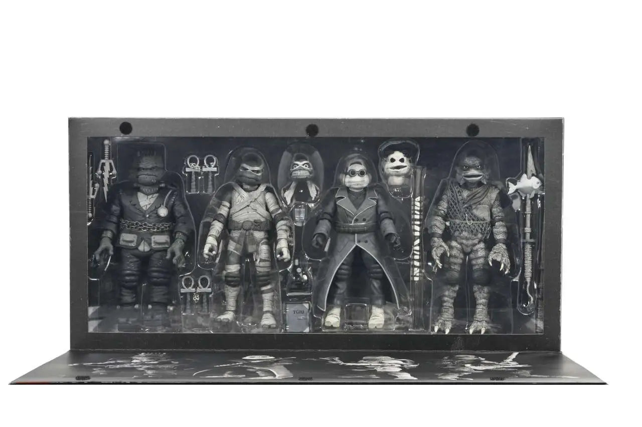 UM X TMNT TURTLES BLACK & WHITE 4PACK AF