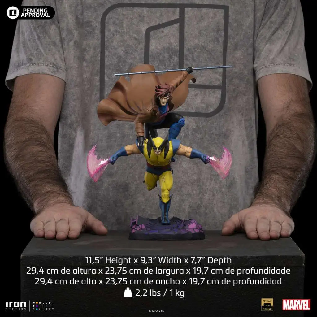 X-MEN 97 WOLVERINE & GAMBIT 1/10 STATUE