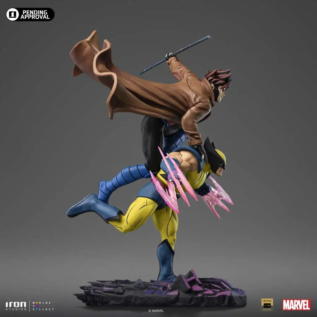 X-MEN 97 WOLVERINE & GAMBIT 1/10 STATUE