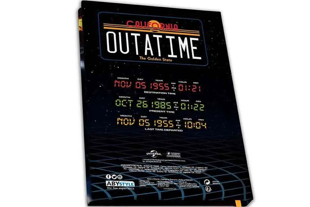 BACK TO THE FUTURE DELOREAN A5 NOTEBOOK