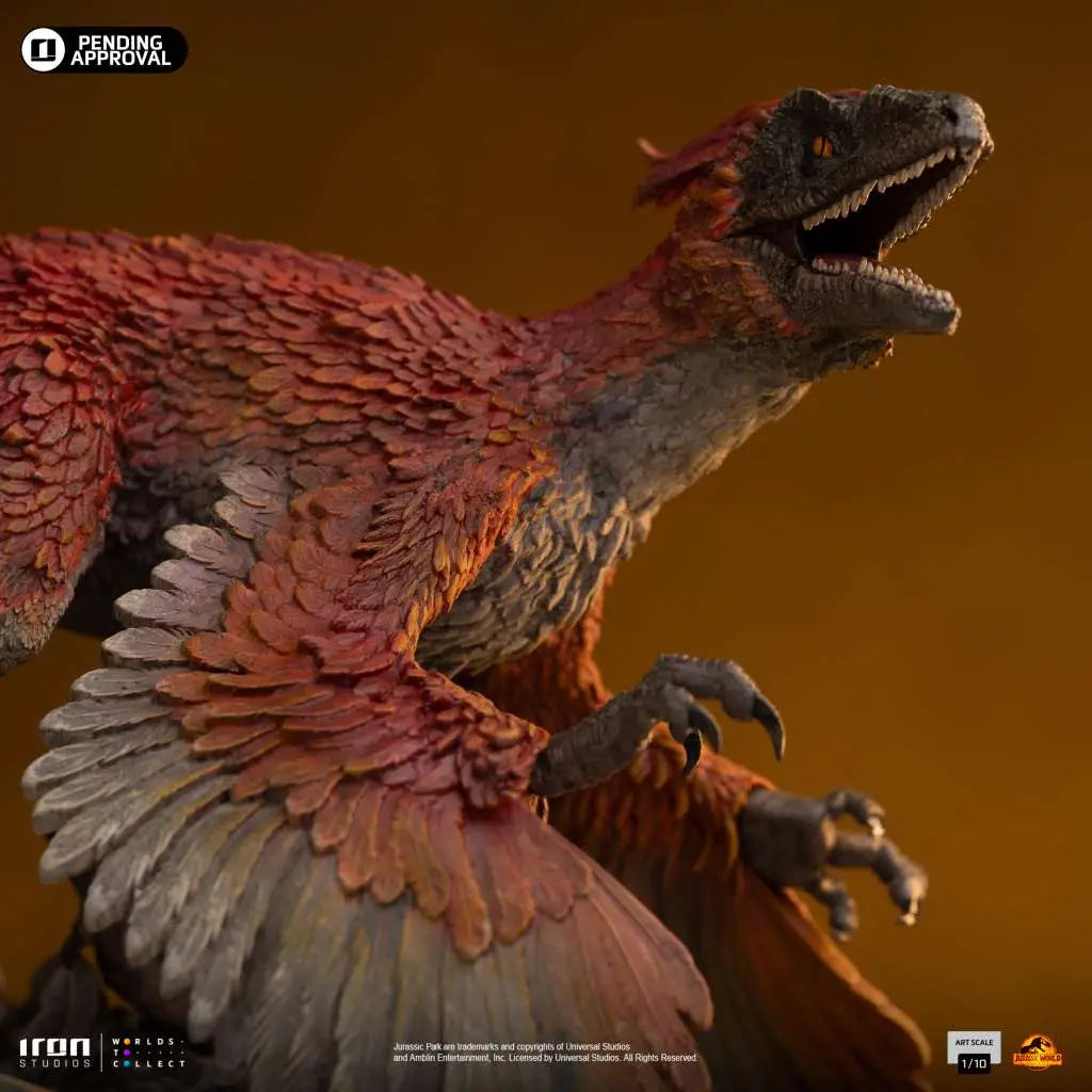 JURASSIC WORLD DOMINION PYRORAPTOR 1/10 STATUE