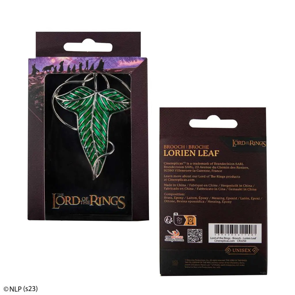 LORD OF THE RINGS LORIEN LEAF PIN BROOCH