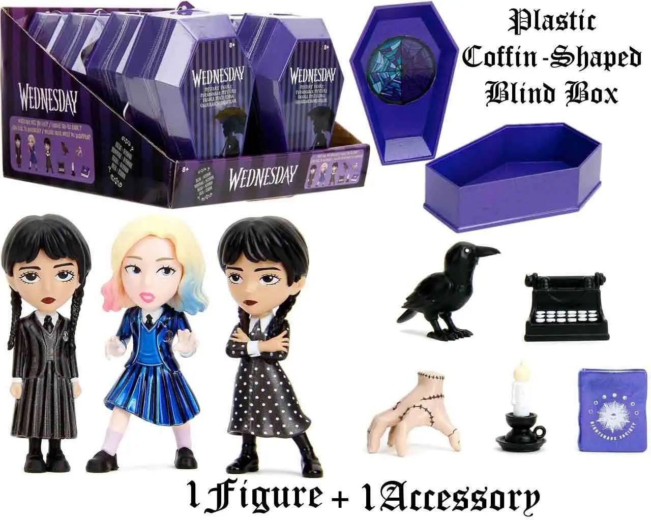 WEDNESDAY METAL FIGURE COUNTER DISPLAY DELUXE (8)