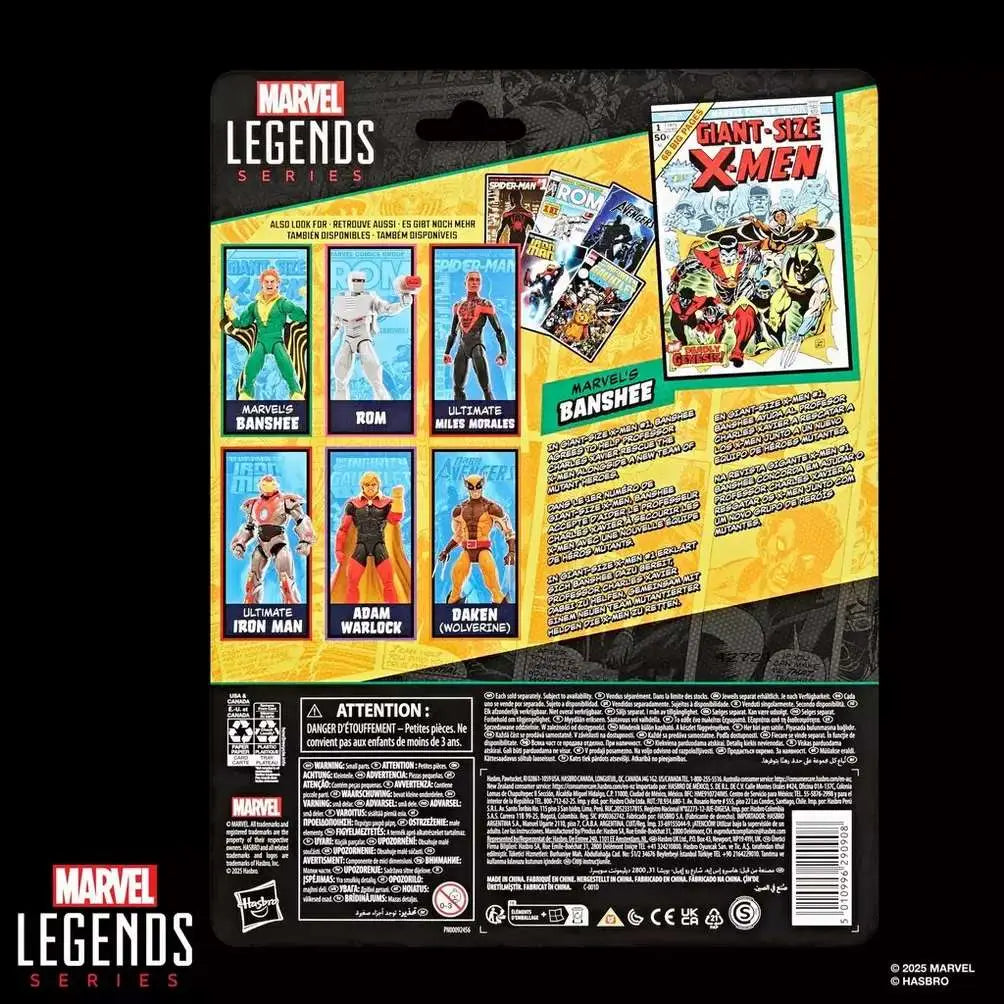MARVEL LEGENDS MINI COMICS X-MEN BANSHEE ACTION FIGURE