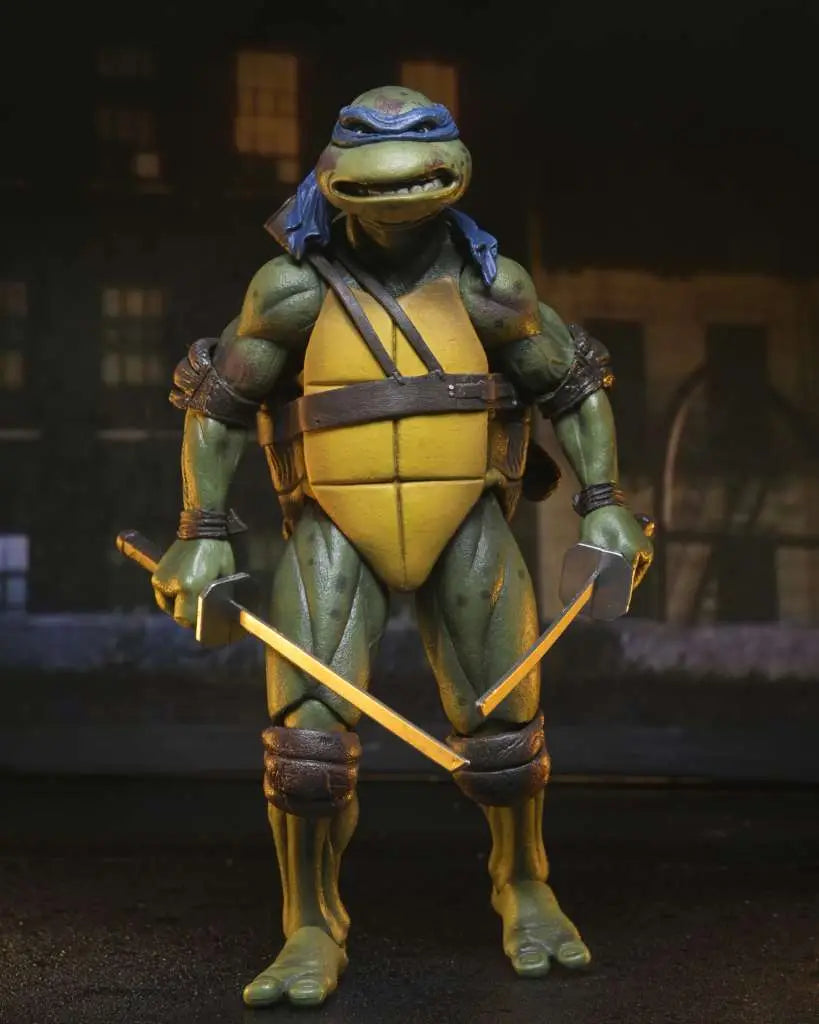 TMNT 1990 ROOF TOP BATTLE SHREDDER VS LEO 2-PACK AF