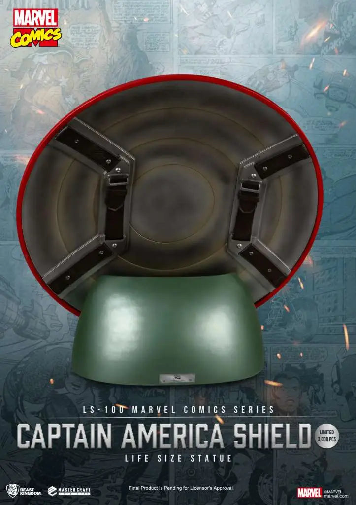 MARVEL COMICS SERIES CAPTAIN AMERICA SHIELD LIFE SIZE ST