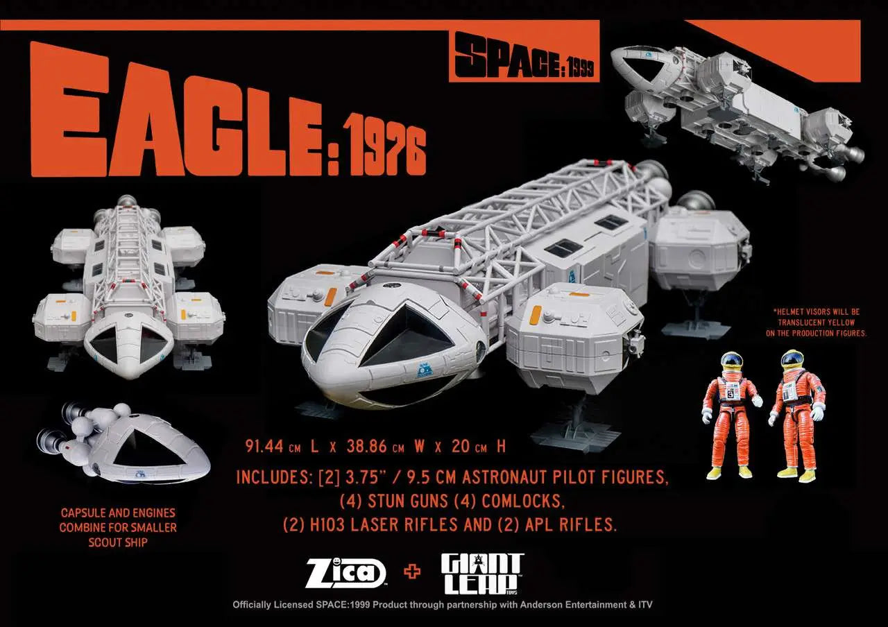 SPACE 1999 EAGLE 1976 RETRO DINKY  EDITION PLAYSET