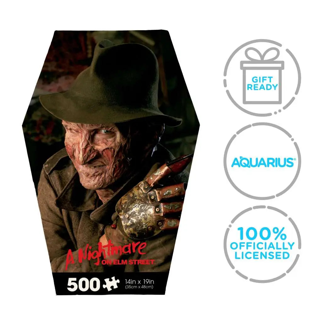 NIGHTMARE ON ELM STREET COFFIN BOX 500 PIECE JIGSAW PUZZLE