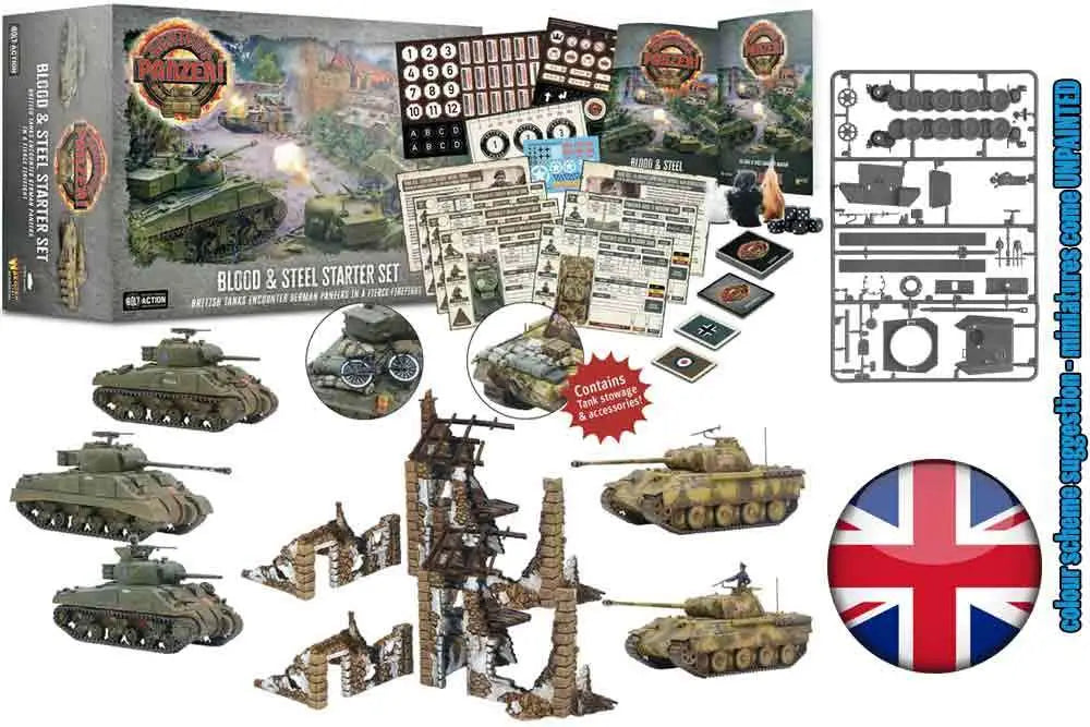 ACHTUNG PANZER! BLOOD & STEEL STARTER SET (ENGLISH)