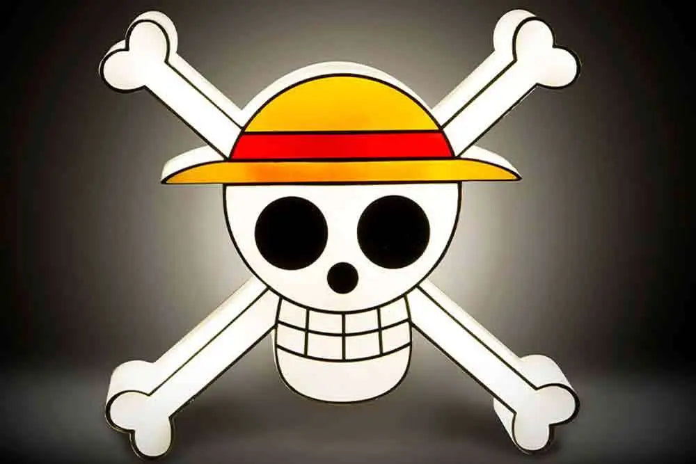 ONE PIECE STRAW HAT JOLLY ROGER LAMP