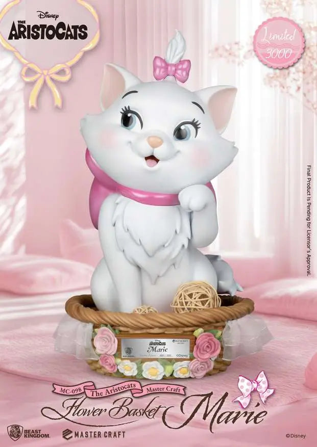 ARISTOCATS FLOWER BASKET MARIE MASTER CRAFT STATUE
