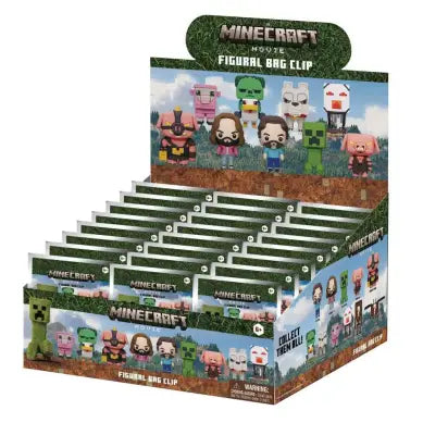 MINECRAFT MOVIE S.1 3D BAG CLIP BLIND BOX DISPLAY (24)