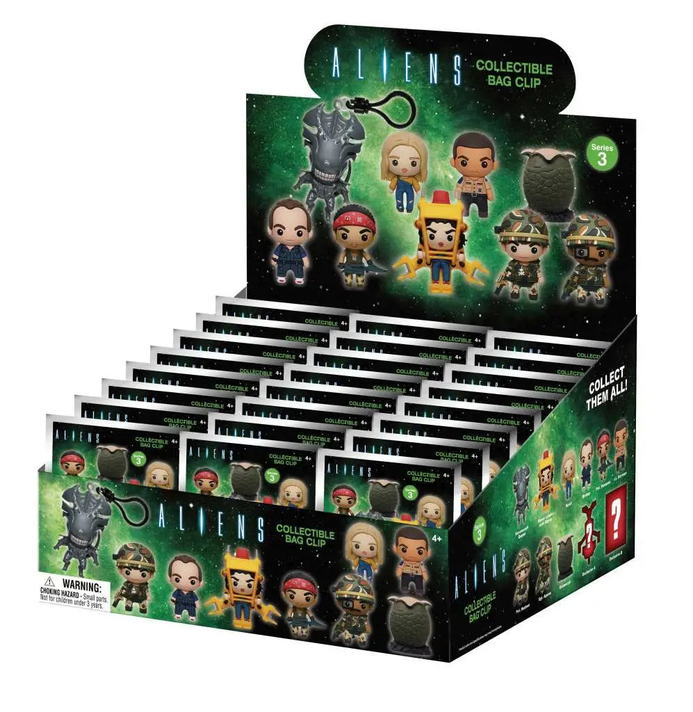 ALIENS S.3 3D BAG CLIP BLIND BOX DISPLAY (24)